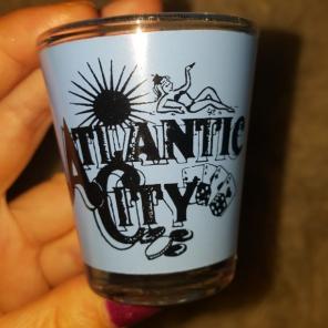 Atlantic city vintage shot glass