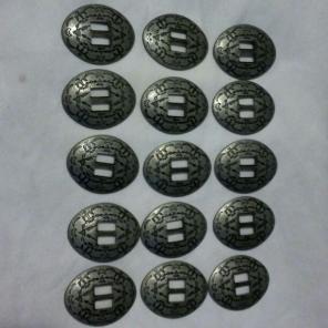 Antiqued Silver Concho Lot for DIY