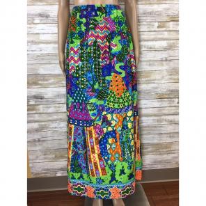 Vintage Psychedelic Medieval Print Skirt