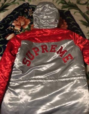 Supreme Quilted Satin Sideline Parka