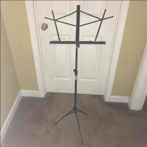 sheet music stand for band with bag