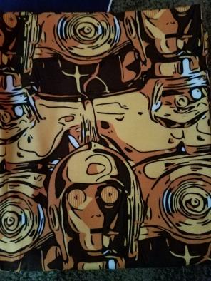 1 yard C3P0 star wars fabric