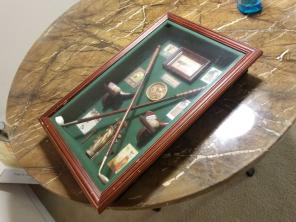 Shadowbox Hive Golf Club Handcrafted art