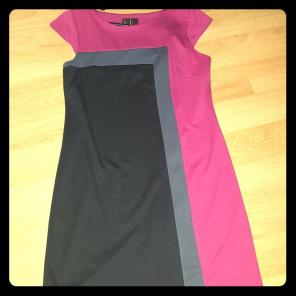 Black and pink dress