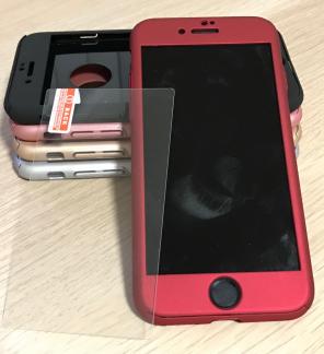 Red iPhone 6+7+ 360 Protective Case
