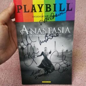 AUTOGRAPHED Anastasia Pride Playbill