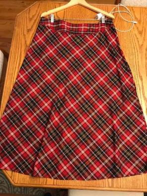 Holiday Editions Red Plaid Skirt size 16