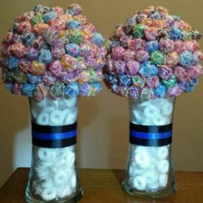 Candy bouquet vase gift