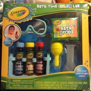 New crayola bath time color lab set