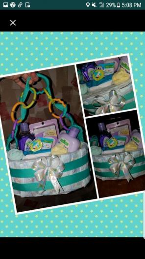 Gift Basket baby bath products