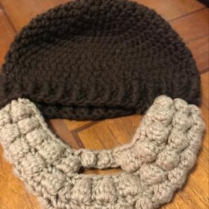 Handmade Kids Hat W Beard
