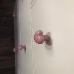 12 Heart shaped knobs