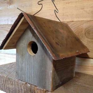 Copper Topped Bird House