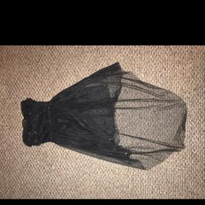 Black Sparkle Strapless Dress