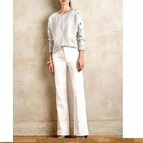 Banana Republic white Ryan fit pants