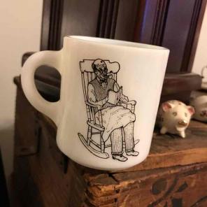 Vintage Milk Glass Cup