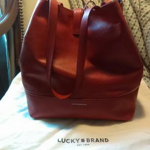 Lucky brand leather tote