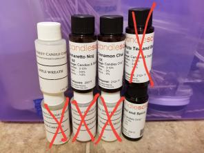 Candle fragrance oils