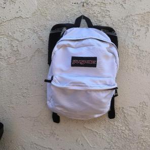 Jansport White Backpack