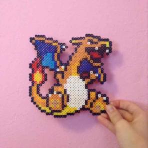 Perler bead Charizard Pokemon