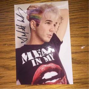 Matthew Lush signed photo