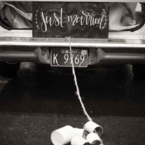 Just Married Wooden Sign