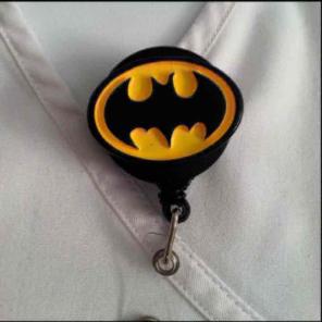 Batman ID Badge Holder Nurse Teacher RN