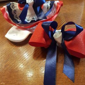 Forth of July Socks and Hairbow Set