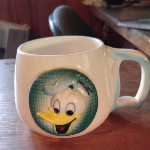 Vintage Dinseyland Donald Duck mug