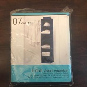 6 Shelf Closet Organizer - Blue
