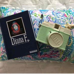 Mint green lomography Diana f+ camera