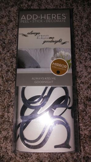 Always Kiss Me Goodnight Wall Decal