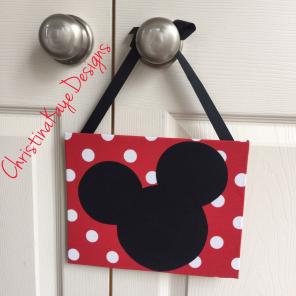8x10 Mickey Mouse Wall Door Art
