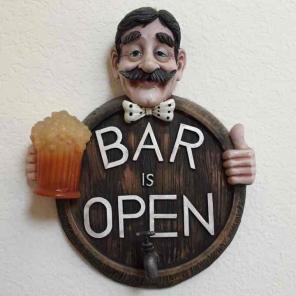 Bar is Open Wall Decor with light