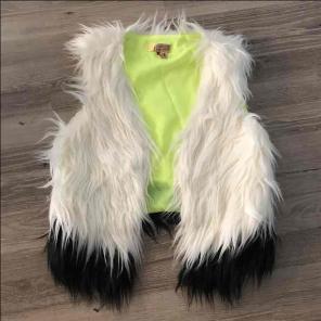 Vera Wang fuzzy vest