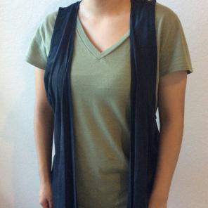 California GYPSY Faux Suede Black Vest