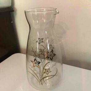 Pyrex golden flower carafe
