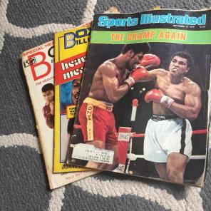 Vintage boxing magazine bundle