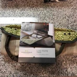 Threshold canvas log tote