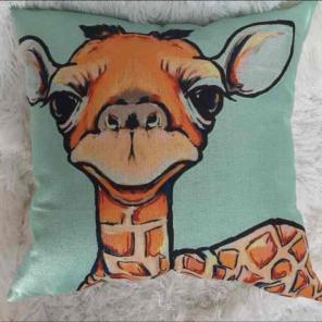 Adorable! Baby giraffe pillow, New!