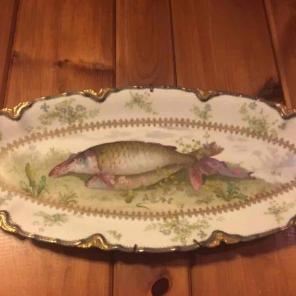 French Limoges fish platter