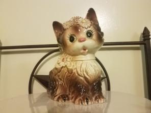 Vintage Porcelian Kitten Planter