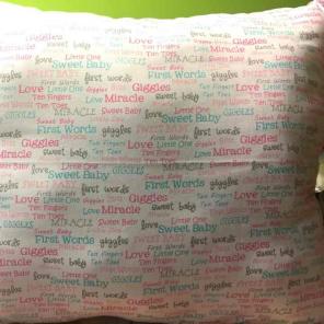 Handmade Baby girl pillow