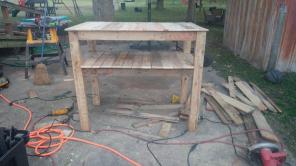 Homemade pallet furniture