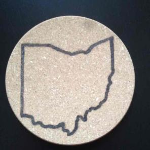 Wood burned trivet