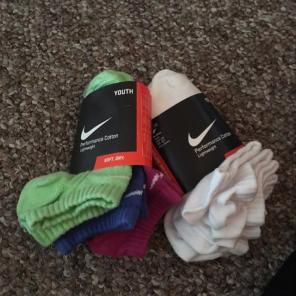 3 pairs new nike socks girls noshow 3-5Y