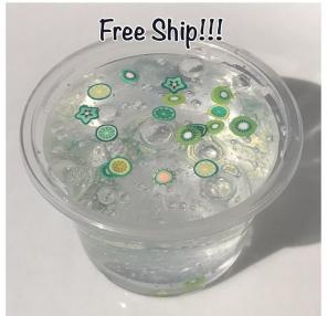 Clear Fruity Slime Free Shipping $7
