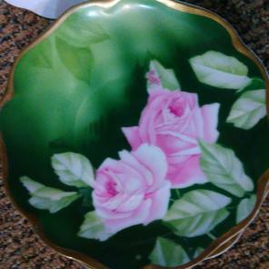 Hand painted Aigle Plates
