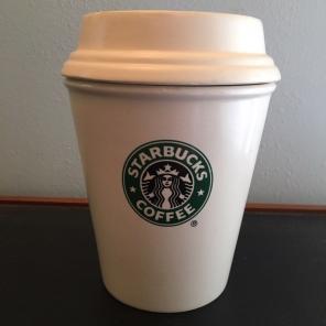 STARBUCKS CERAMIC "TO GO" CANISTER 2010