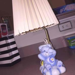 1983 vintage care-bear lamp